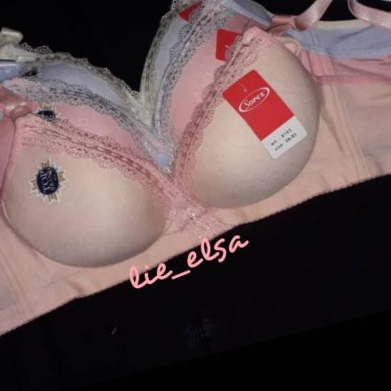 TCG bh bra menyusui nursing bra sorex busa tanpa kawat renda 813 .