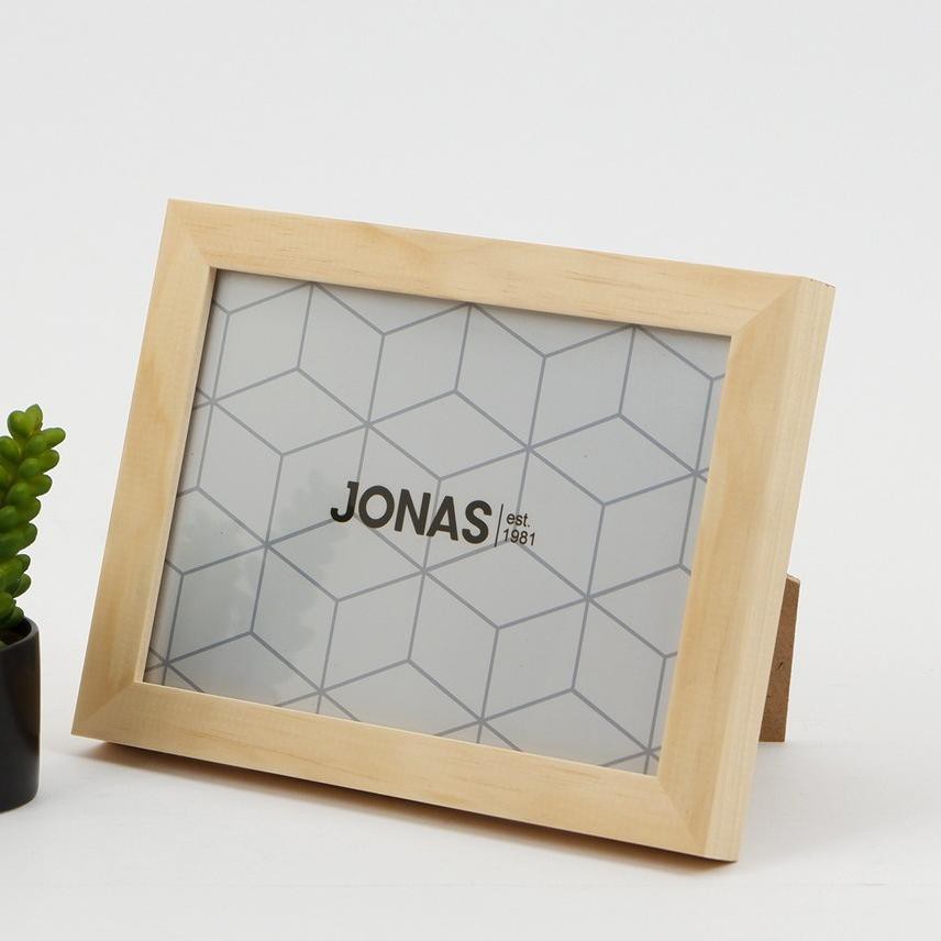☛ JONAS Bingkai 5R Kayu Natural Coklat - Frame Foto 169 ➱