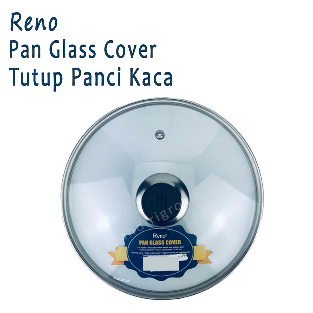 Pan Glass Cover *Reno * Tutup Panci Kaca * 28cm