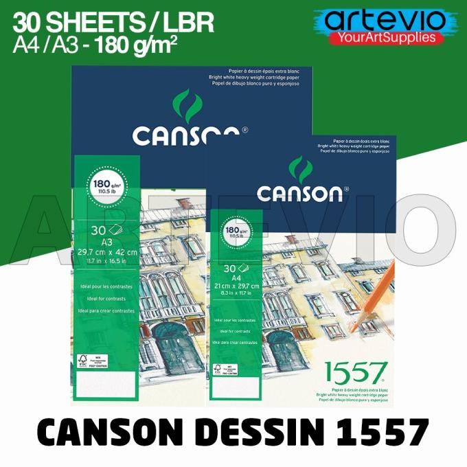 

Buku Sketsa / Buku Gambar / Canson Dessin 1557 180 Gsm - 30 Sheets