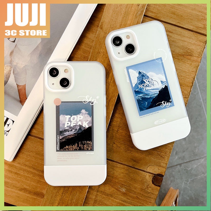 Soft Case Hp Gambar Gunung Salju Model Simpel Untuk iphone 11 / 12 / 13pro max / x / xs / xr / xsmax / 7 / 8plus