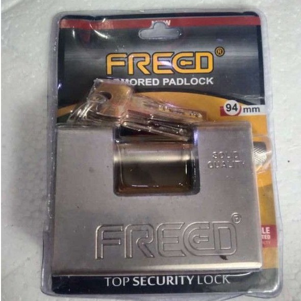 GEMBOK PANSER FREED 94mm plus 4 kunci solid quality - top security lock