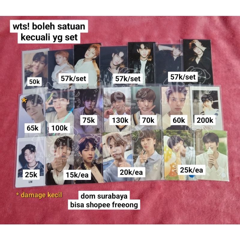 [BACA DESKRIPSI] STRAY KIDS GO LIVE NOEASY SCARS NACIFIC SEASON GREETING POLAROID PHOTOCARD PC BANGC