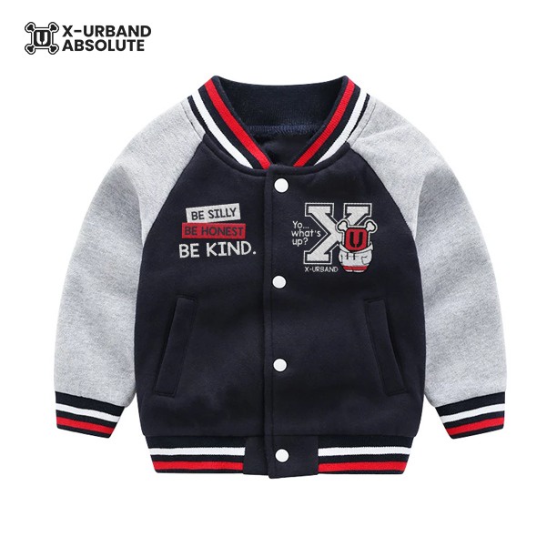 Baju Jaket Varsity Flecce Anak Cowo Cewe Terbaru Terlaris Lengan Pajang Tebal Murah Keren