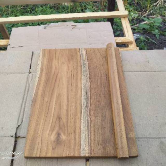  Talenan  Kayu  Jati Asli Lebar  40X30X2Cm Shopee Indonesia