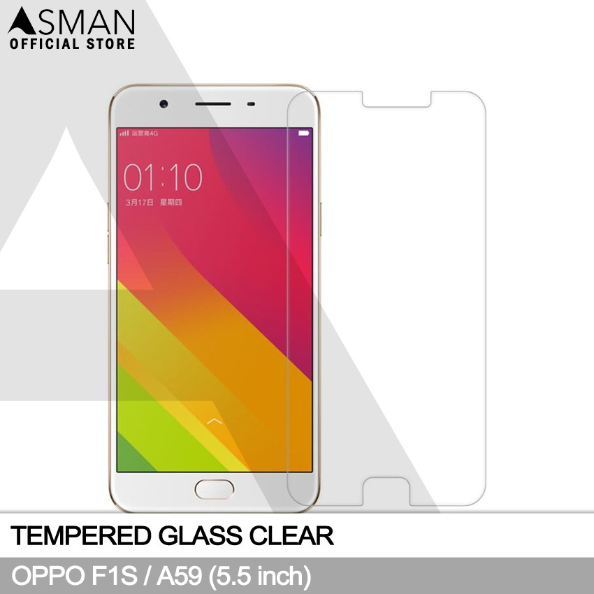 Tempered Glass OPPO F1S / A59 (5.5&quot;) | Anti Gores Pelindung Layar Kaca - Bening