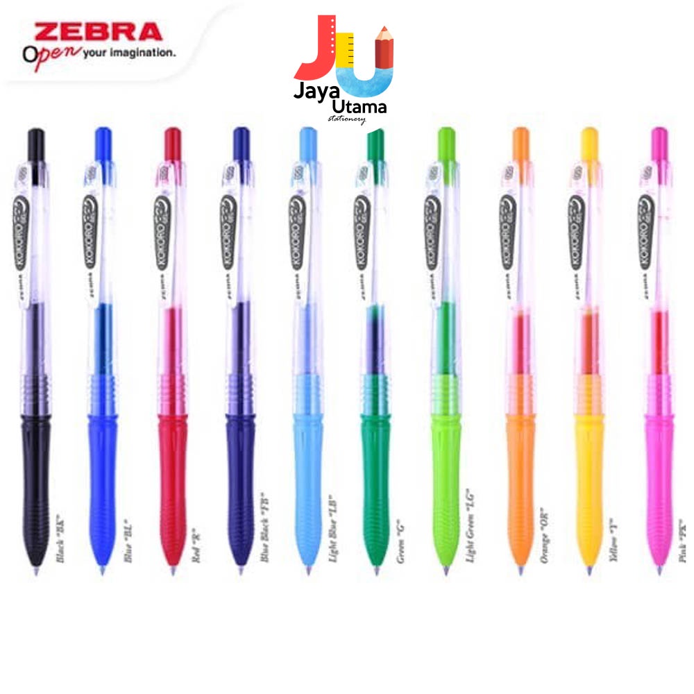 

Zebra Kokoro Sweet Bolpen Ball Pen Pulpen Pena Tinta Hitam