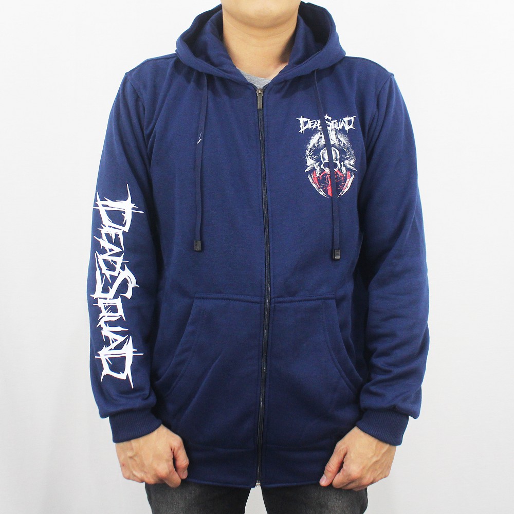 JAKET HOODIE MUSIK DEADSQUAD 07 M L XL XXL - JAKET DEADSQUAD HEAVY METAL - JAKET UNDERGROUND DEADSQUAD