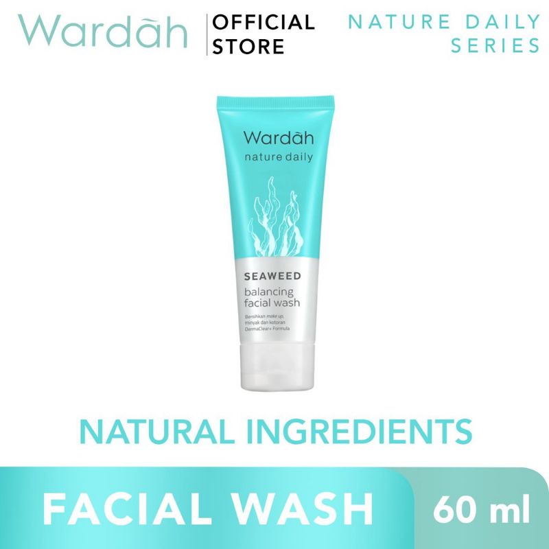 Wardah Seaweed balancing Facial Wash 60ml-100ml