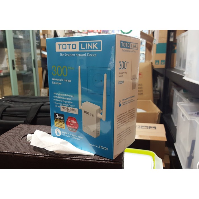 Totolink EX200 300Mbps Range Extender - Penguat Sinyal Wifi