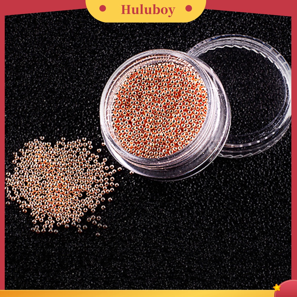 Huluboy Huluboy♡ Manik-manik Stud Mikro 3D Bahan Alloy Untuk Dekorasi Manicure UV Gel Akrilik