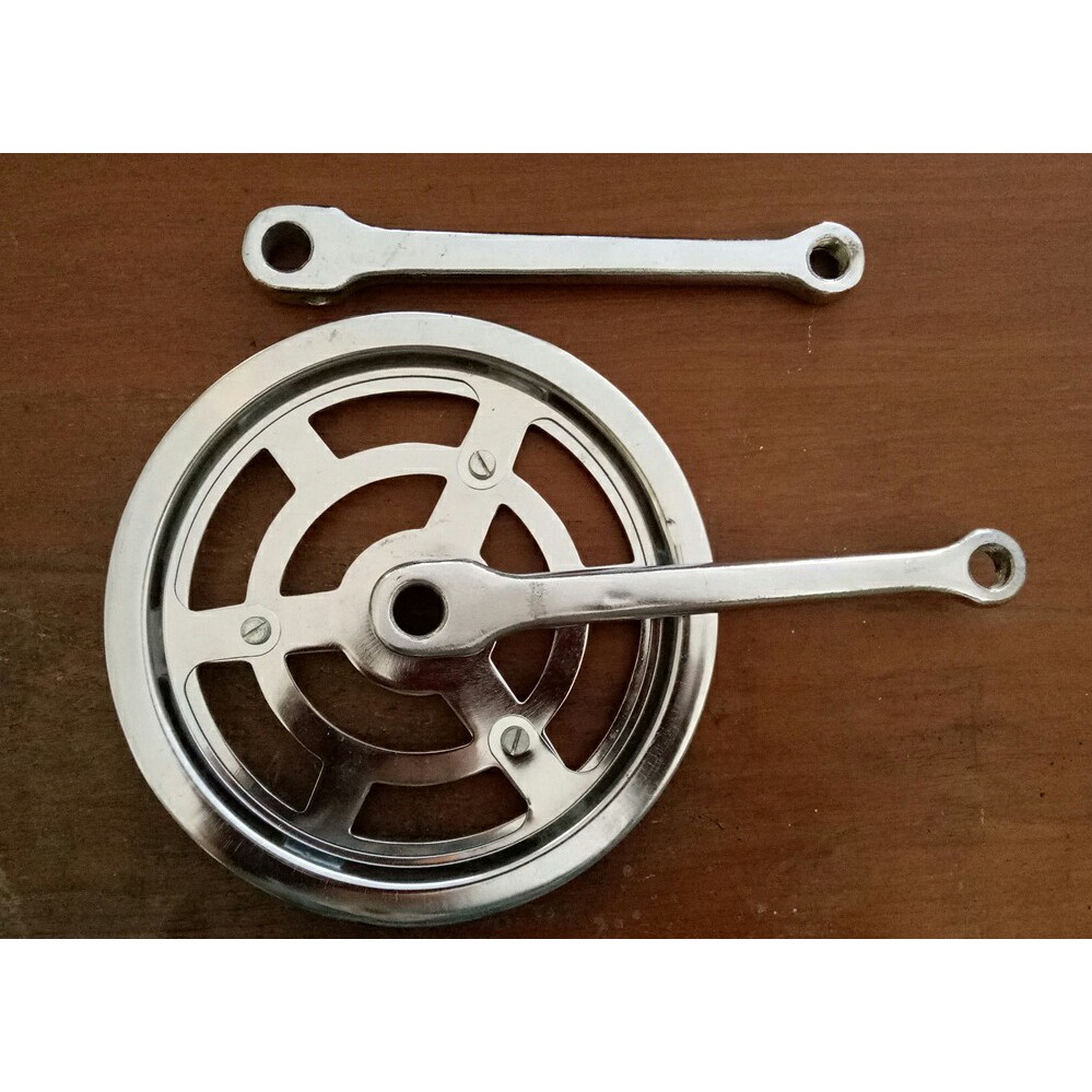 CRANK GEAR 3JARI GIR TENGAH SEPEDA JENGKI ONTHEL GIGI 44 1 SUSUN SPEED WHEEL NOS MADE IN TAIWAN