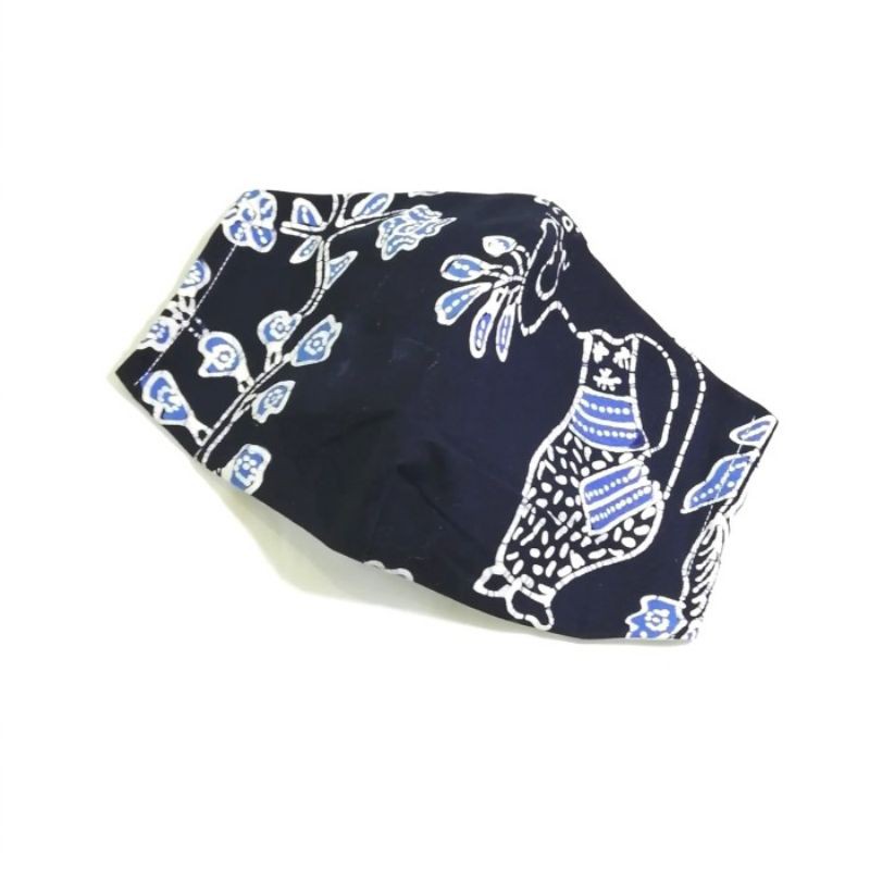 Masker 3 lapis bersaku batik tulis penari (handpainting full cotton thread count 250 face mask)