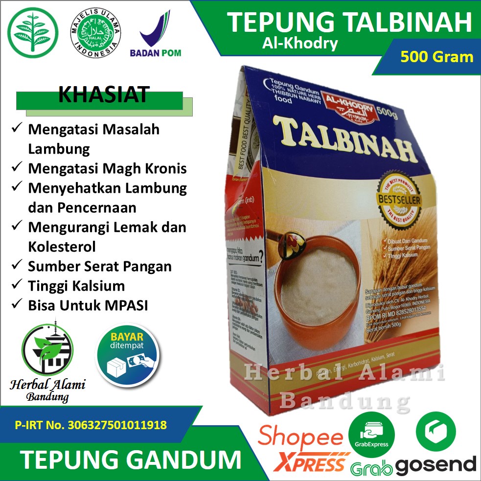 

aina Tepung Gandum TALBINAH AL KHODRY Mengatasi Masalah Lambung Dan Gangguan Perncernaan