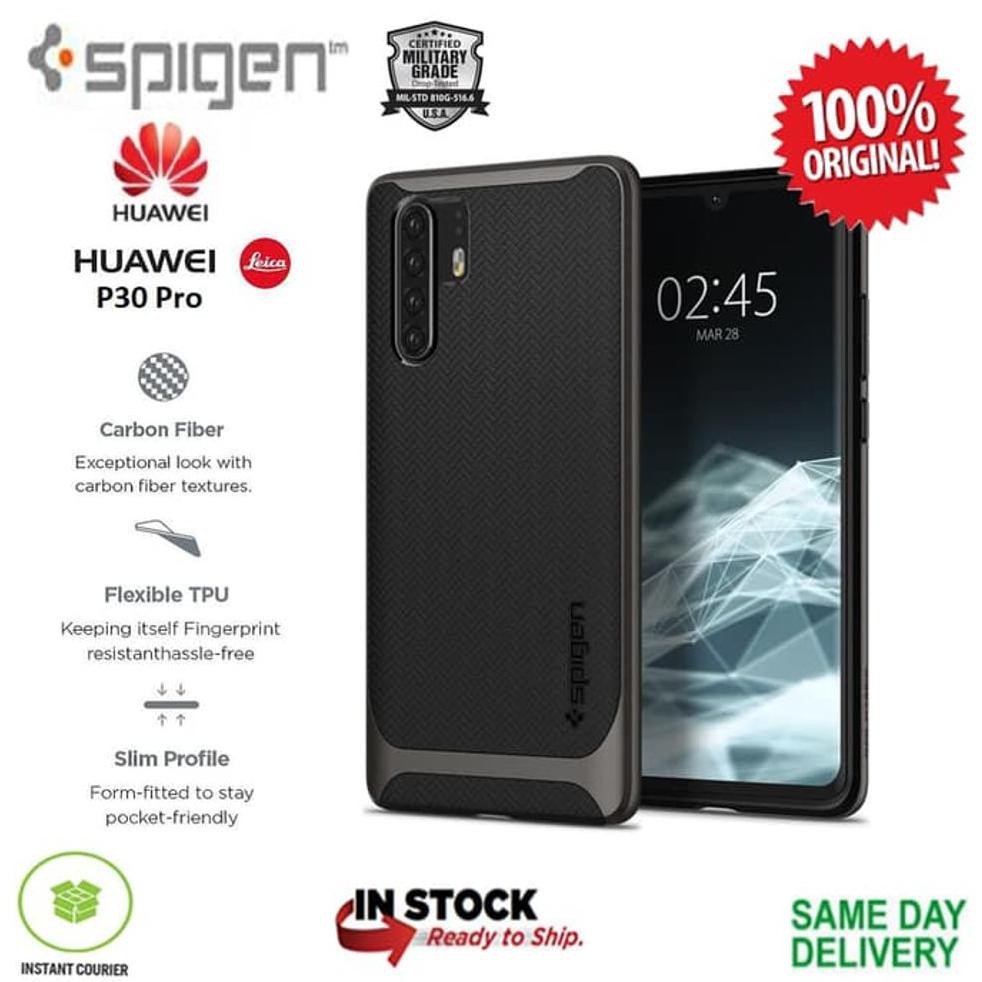 Spigen Huawei P30 Pro Case Neo Hybrid P 30 Pro Original - Gunmetal ,Friska.Olshop2