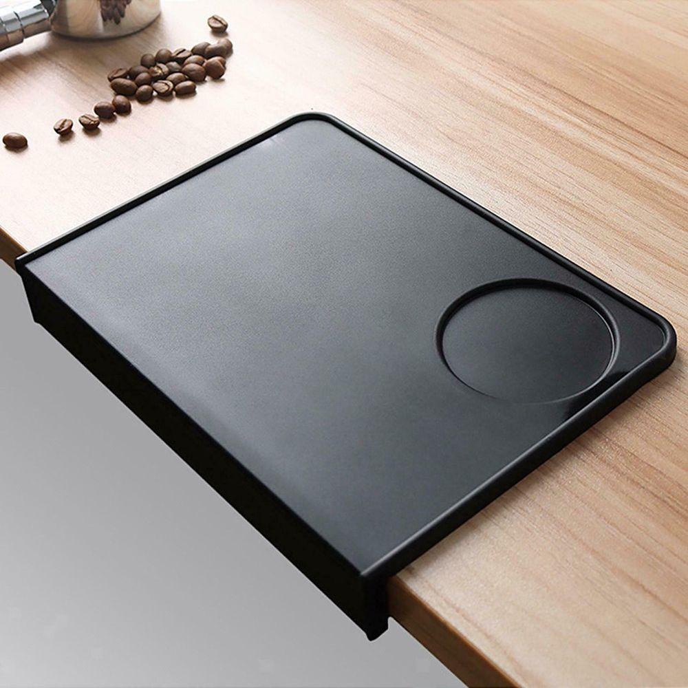 Solighter Coffee Tamper Mat Alat Kopi Aman Makanan Lembut Tidak Bau Anti-Slip Sudut Tamping Pad Espresso Silicone Mat