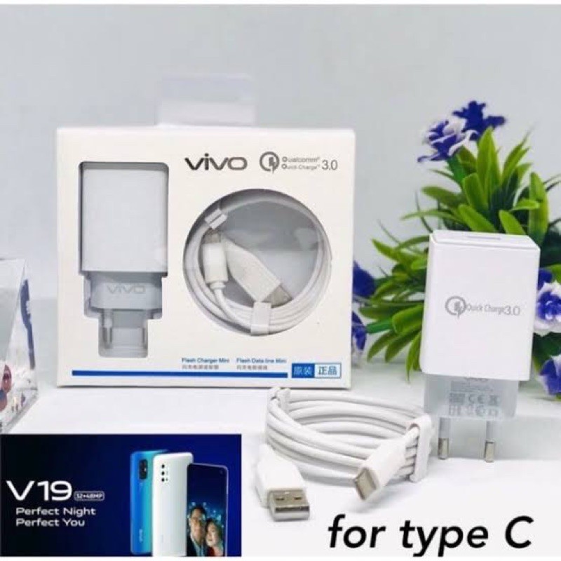 TRAVEL CHARGER / CAS HP VIVO TYPE C ORIGINAL 100% Q.C 3.A