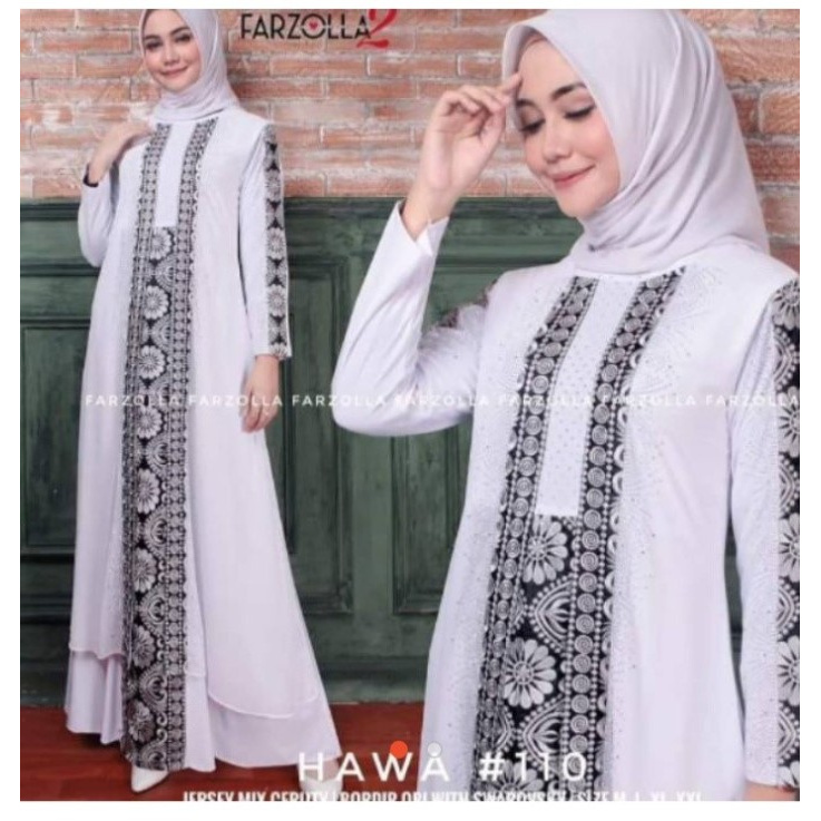 Bayaabaya- Gamis Muslim Abaya Turkey/ Arab / Abaya Putih / Abaya 2020 / Mewah - M -Abaya.