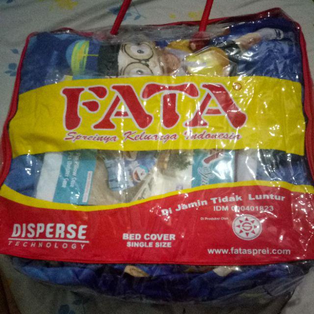 Fata - Bed Cover Set Motif New Doraemon Ukuran 120x200