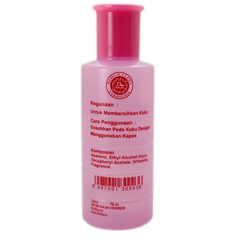 pembersih kutek tokyo night nail polish remover 76ml