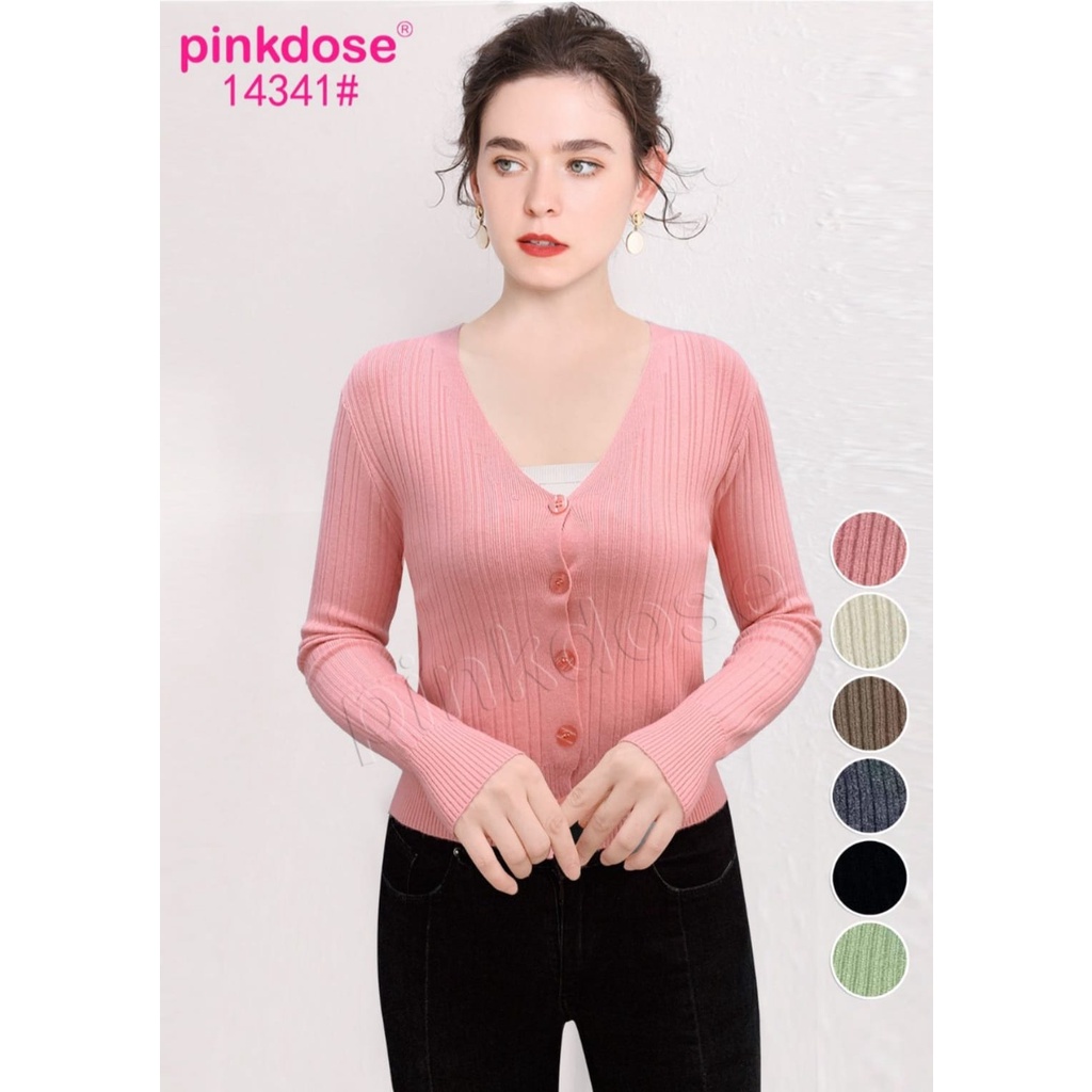CROP TOP CARDIGAN RAJUT IMPORT PINKDOSE 30160 / 14341