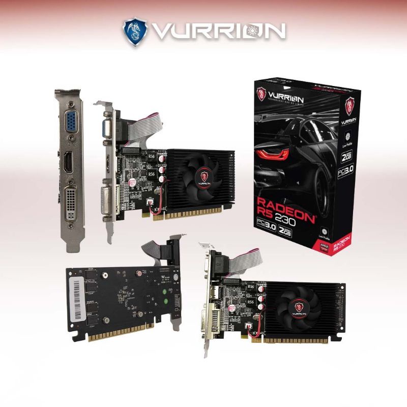 VGA AGS VURRION AMD R5 230 LP 2GB DDR3 64bit REAL CAPACITY