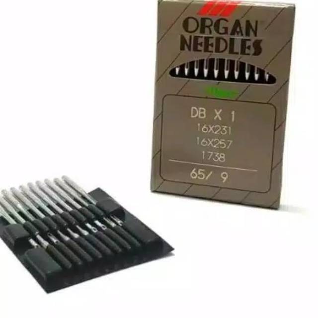 Jarum Mesin Jahit merk ORGAN NEEDLES DBx1 Untuk mesin besar dan hitam