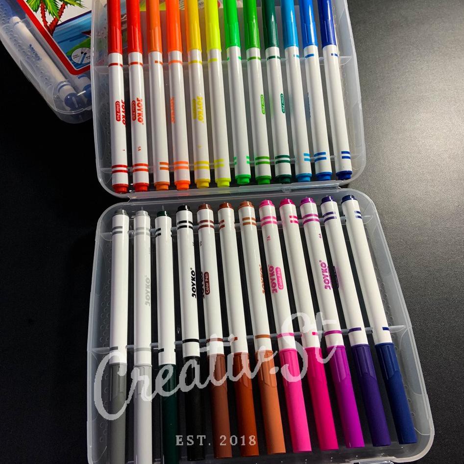 

jk → Color pen Pulpen Warna 24 Warna Joyko Spidol CLP-05 ★★★BA7