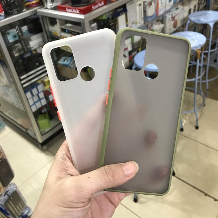 PREMIUM HYBRID CASE BLACK DOVE ANTI PECAH FOR REALME 7I