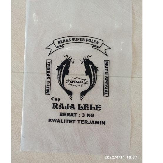 Big Sale.. Plastik Beras 3kg Sablon Gambar Raja Lele