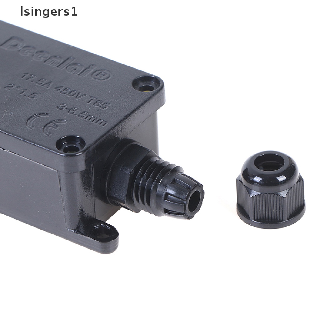 (lsingers1) Junction Box Konektor Kabel 2 Arah Anti Air IP66 Dengan Terminal 450V Untuk Outdoor