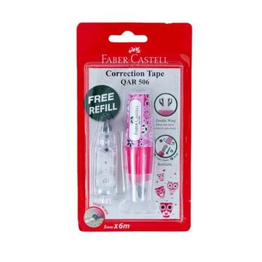 

Faber-Castell Correction Tape QAR 506Barrel Fancy Pink 169628