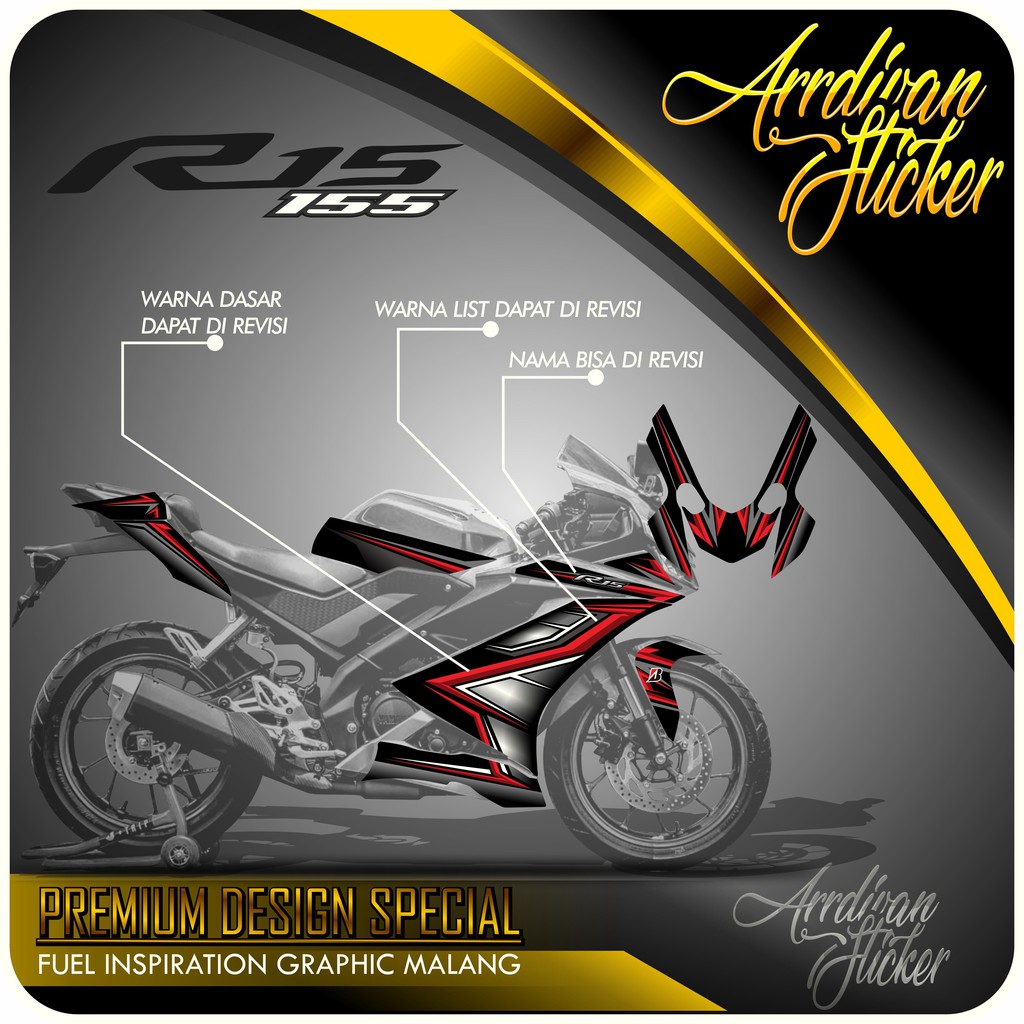 STRIPING R15 V3 THAILOOK / STRIPING R15 V3 CUSTOM / STRIPING R15 V3 MURAH MERIAH