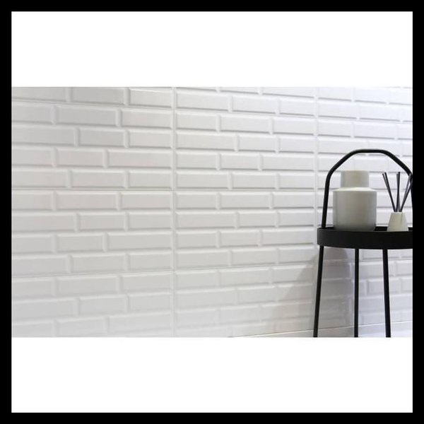 Roman Keramik Dinding Kamar Mandi / Dapur Dtube White Tube White 30x60R W63801R