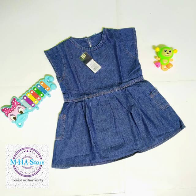DRESS JEANS TUNIK DENIM OVERALL ANAK CEWEK PEREMPUAN OSHKOSH