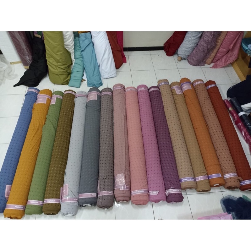 (TERLENGKAP!) kain TWO TONE URAGIRI CEY AIRFLOW RAYON CRINKLE TWOTONE BULAT TWO-TONE TUTON TWOTON TWO TON 2 WARNA DOTS KRINKLE KRINGKEL CRINCLE CRINKLE KRINKLE DUALTONE DUAL TONE