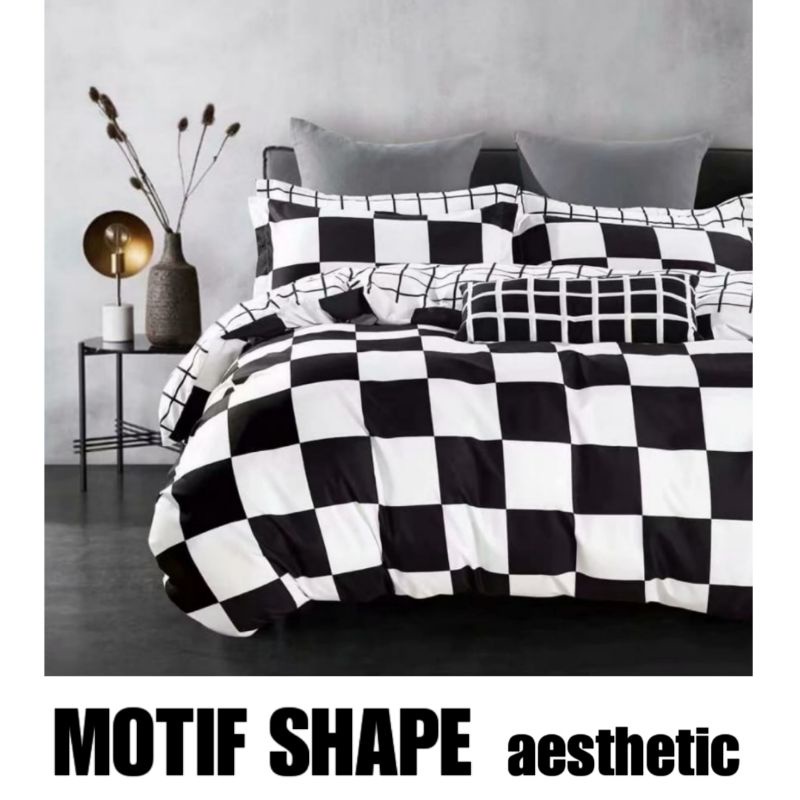 KAIN SPREI GORDEN MOTIF SHAPE AESTHETIC | BED COVER | MICROTEX POLYMICRO DISPERSE METERAN