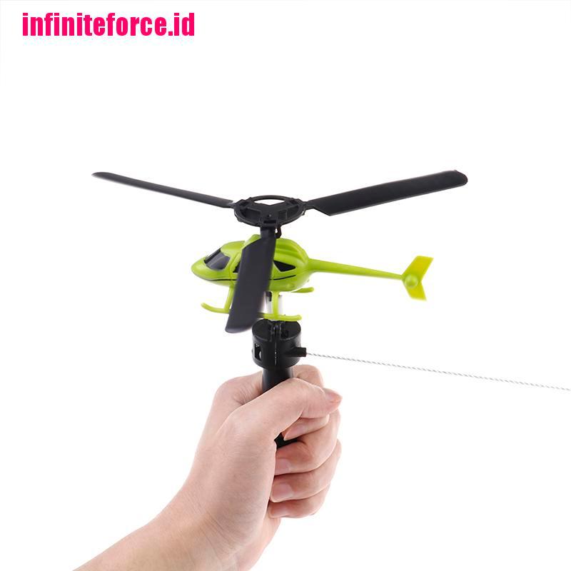 Children aviation model handle pull plane outdoor toys for baby helicopter toy