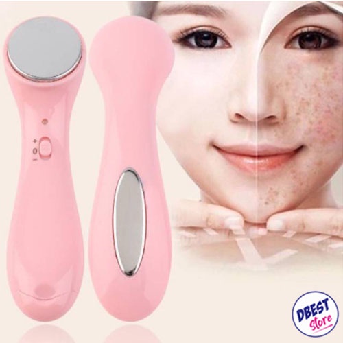 [ION FACIAL MASSAGE] Setrika Wajah Glowing/Pemijat Wajah - Pijat Wajah Ion Face Massager Skin Care - Pink/Putih Random