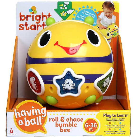 Bright Starts Roll &amp; Chase Bumble Bee