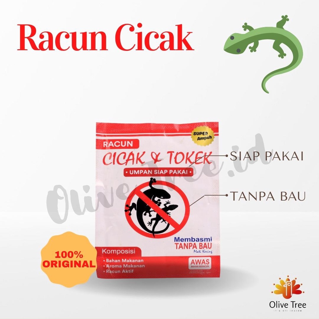 Sachet Racun Cicak Bubuk Racun Tokek Basmi Cicak Usir Cicak Umpan Cicak