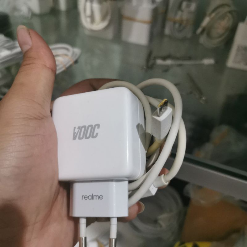 Charger Realme 3pro Bekas kabel oppo ijo Copotan Original 10000%
