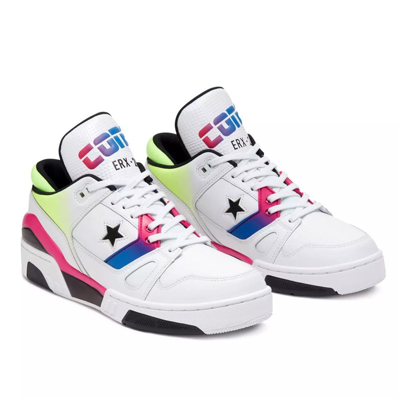Sepatu Converse ERX 260 Neon Psychedelic Hoops Ox White Murah