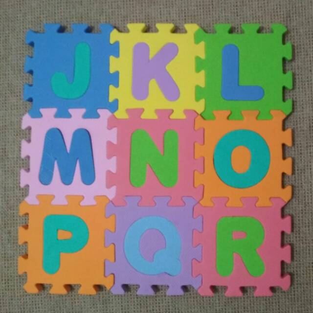 Mini puzzle abjad dan angka