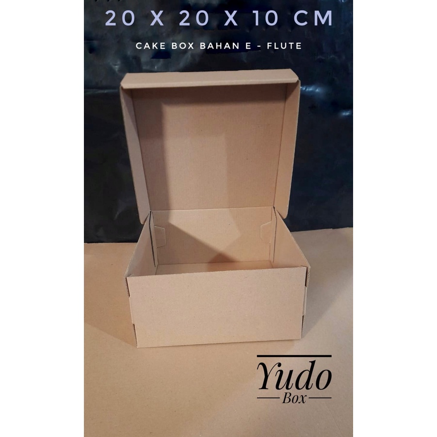 

Kardus - Karton - Box Polos Uk. 20 x 20 x 10 cm Cake Box