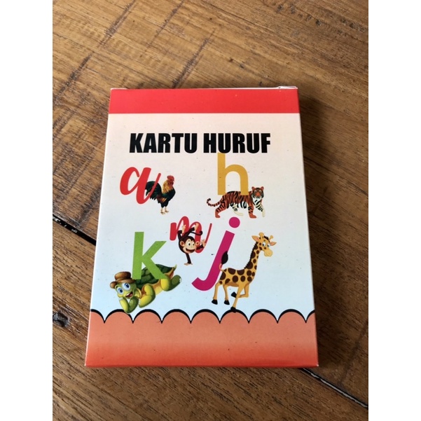 Flashcard Anak / Kartu Edukasi Anak : Kartu Huruf