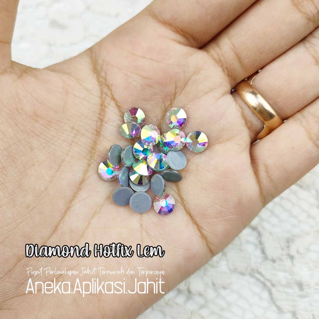 1.440 BIJI PAYET KRISTAL TEMPEL HOTFIX BATU MOTE PAYET GOSOK