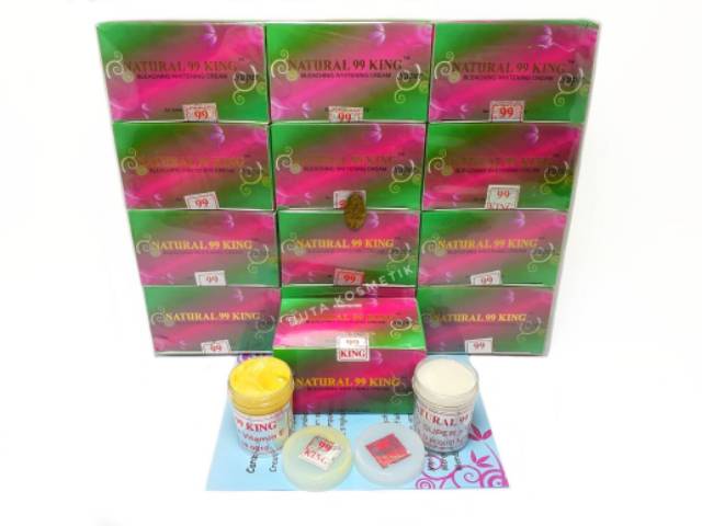 CREAM NATURAL 99 KING bok hijau (harga 1 LUSIN)