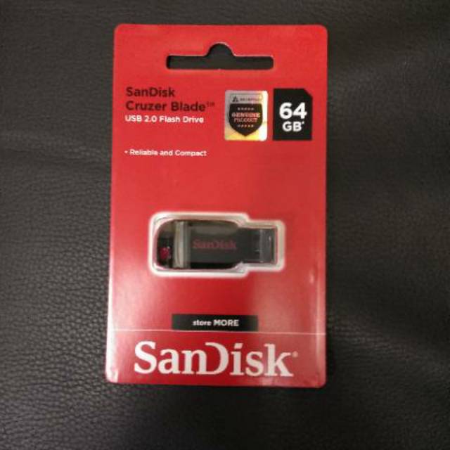 Sandisk Cruzer Blade Flashdisk 64GB CZ50 USB 2.0 Resmi