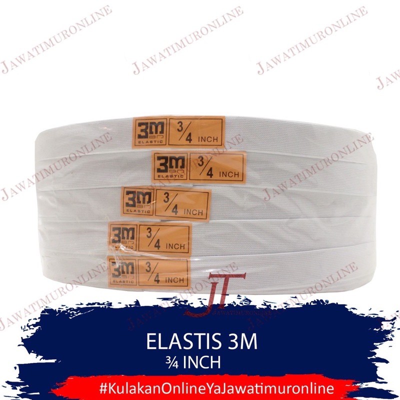 Elastis 3M  3/4 inch - Elastic 3M 3/4 inci - Karet Elastis 3M 2 cm